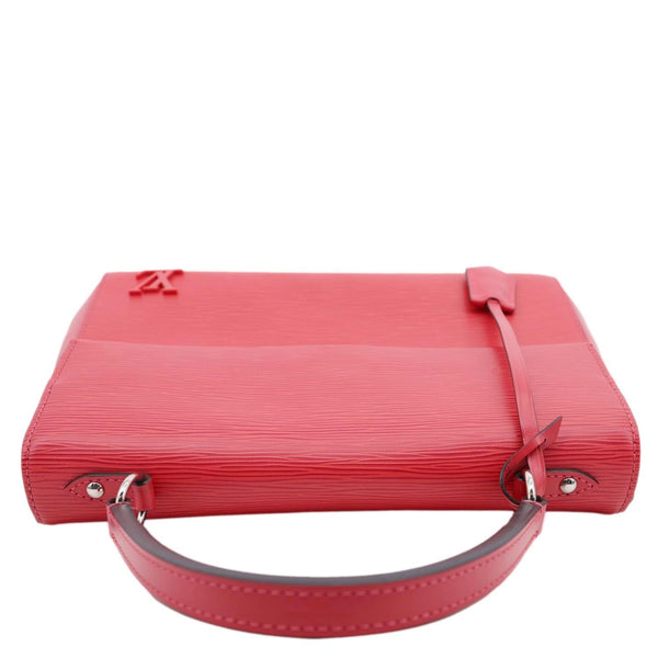 LOUIS VUITTON Cluny MM Epi Leather Top Handle Crossbody Bag Red