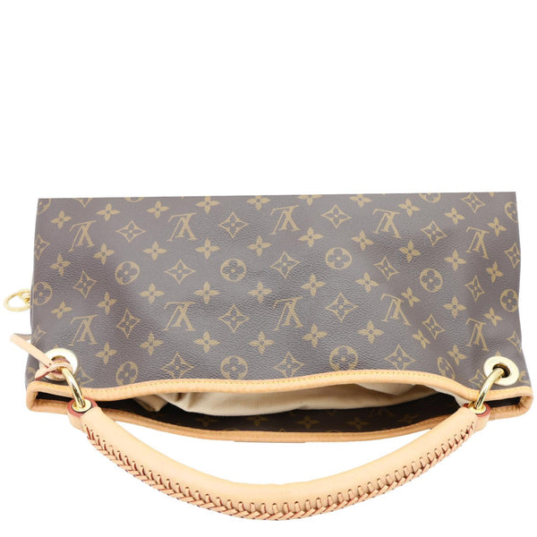 LOUIS VUITTON Artsy MM NM Monogram Canvas Shoulder Bag Brown