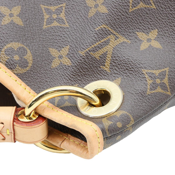 LOUIS VUITTON Artsy MM NM Monogram Canvas Shoulder Bag Brown