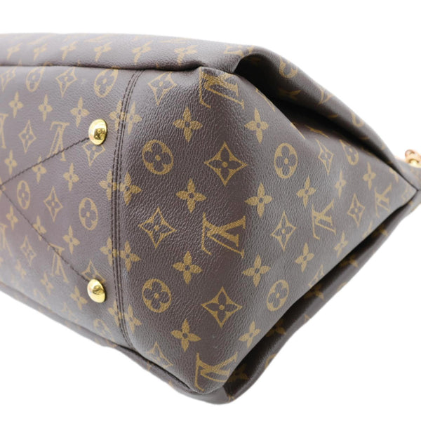 LOUIS VUITTON Artsy MM NM Monogram Canvas Shoulder Bag Brown