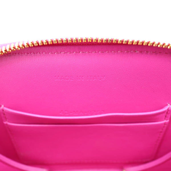 CHRISTIAN DIOR CD Signature Oval Calfskin Leather Camera Crossbody Bag Rani Pink