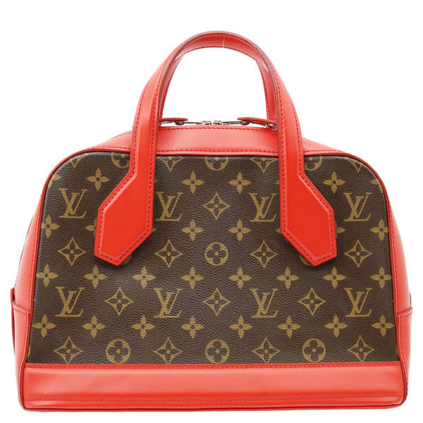 LOUIS VUITTON Dora PM Monogram Canvas Shoulder Bag Coquelicot