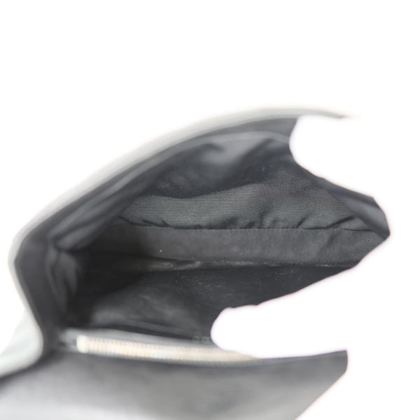 YVES SAINT LAURENT College Flap Medium Classic Chevron Leather Shoulder Bag Black