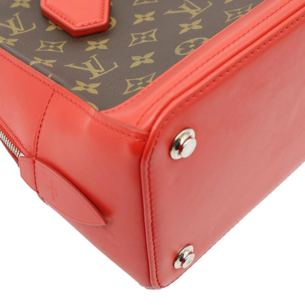 LOUIS VUITTON Dora PM Monogram Canvas Shoulder Bag Coquelicot