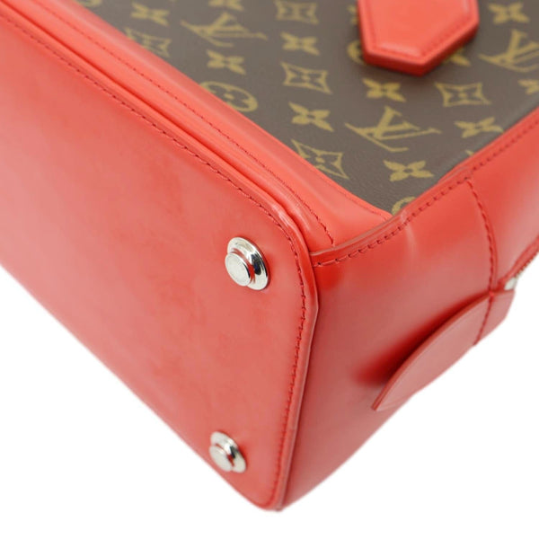 LOUIS VUITTON Dora PM Monogram Canvas Shoulder Bag Coquelicot