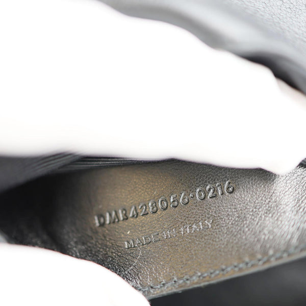 YVES SAINT LAURENT College Flap Medium Classic Chevron Leather Shoulder Bag Black