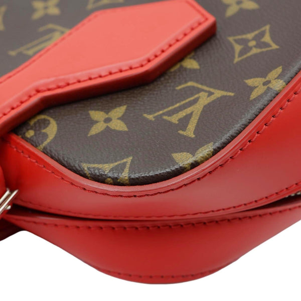 LOUIS VUITTON Dora PM Monogram Canvas Shoulder Bag Coquelicot