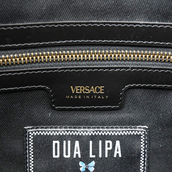 VERSACE x Dua Lipa Butterflies Canvas Tote Bag Black