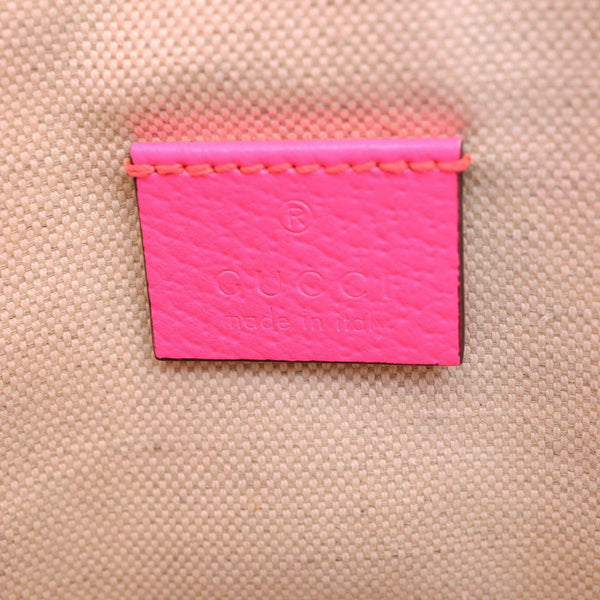 GUCCI Floral Rajah Large Canvas Leather Chain Tote Bag Multicolor 537219