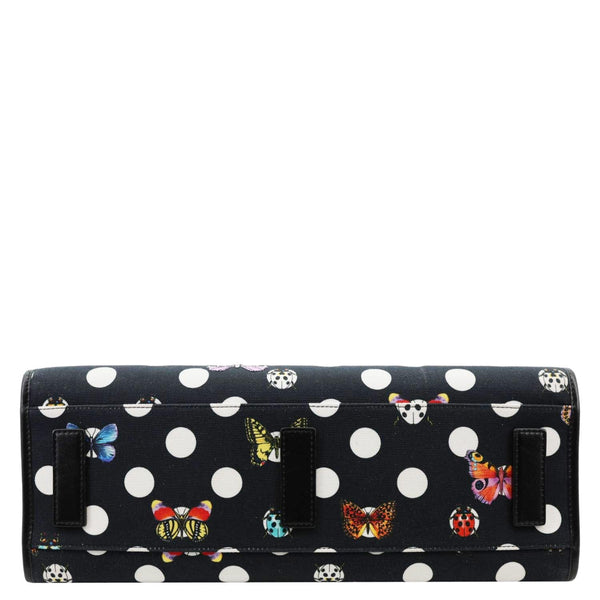 VERSACE x Dua Lipa Butterflies Canvas Tote Bag Black