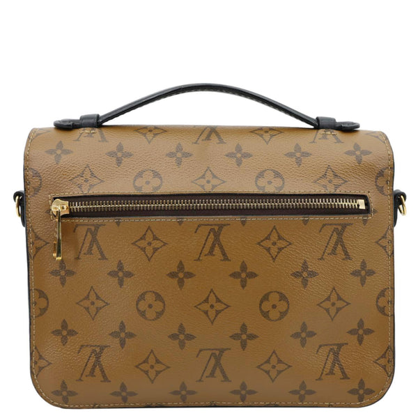LOUIS VUITTON Metis Pochette Reverse Monogram Canvas Crossbody Bag Brown