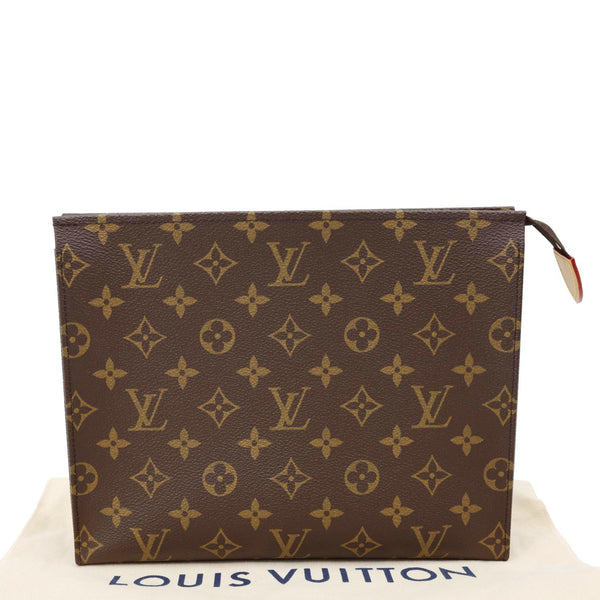 LOUIS VUITTON Toiletry Pouch 26 Monogram Canvas Clutch Brown