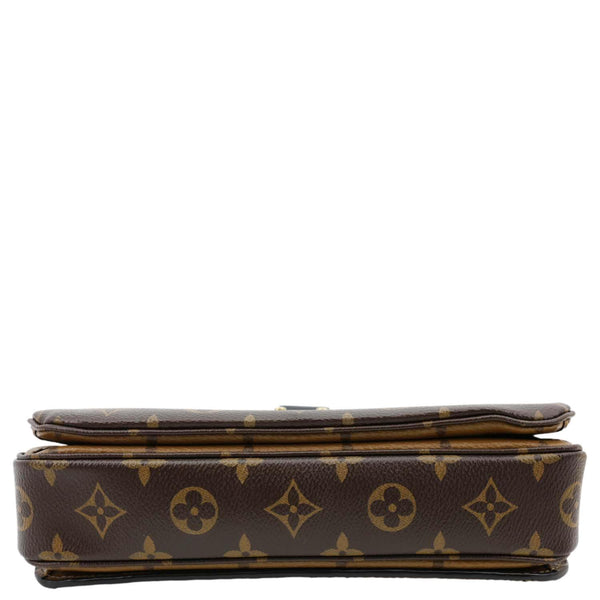 LOUIS VUITTON Metis Pochette Reverse Monogram Canvas Crossbody Bag Brown