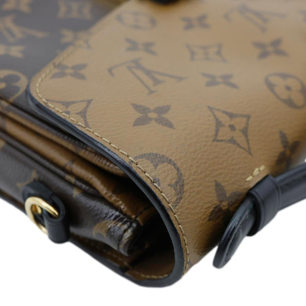 LOUIS VUITTON Metis Pochette Reverse Monogram Canvas Crossbody Bag Brown
