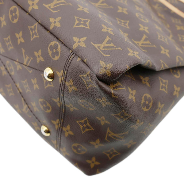 LOUIS VUITTON Artsy MM NM Monogram Canvas Shoulder Bag Brown
