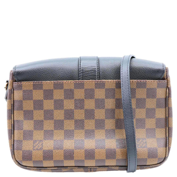 LOUIS VUITTON Clapton Damier Ebene Crossbody Bag Brown