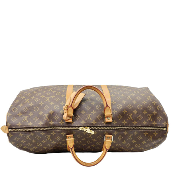 LOUIS VUITTON Keepall 60 Monogram Canvas Travel Bag Brown