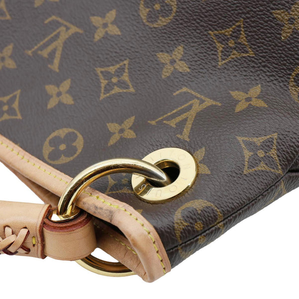 LOUIS VUITTON Artsy MM NM Monogram Canvas Shoulder Bag Brown