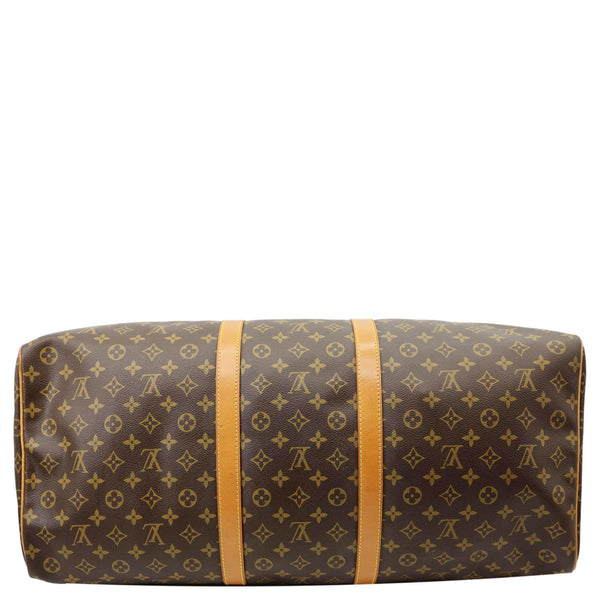LOUIS VUITTON Keepall 60 Monogram Canvas Travel Bag Brown