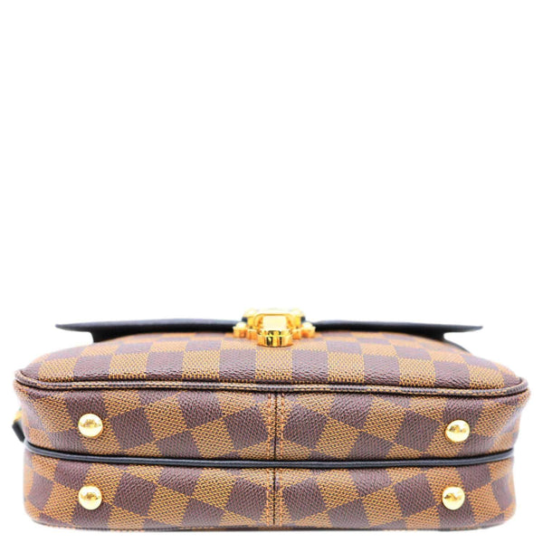 LOUIS VUITTON Clapton Damier Ebene Crossbody Bag Brown