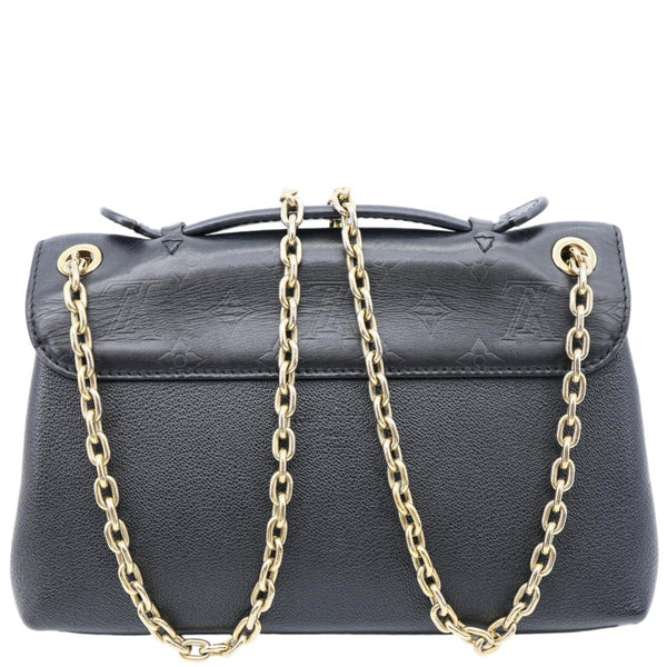 LOUIS VUITTON Very Chain Monogram Leather Chain Crossbody Bag Black
