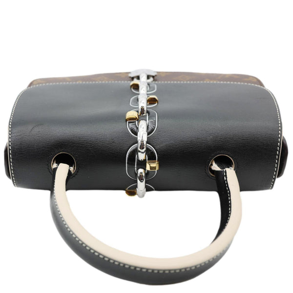 LOUIS VUITTON Chain It PM Monogram Canvas Shoulder Bag Black