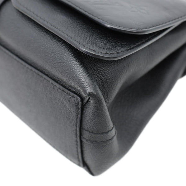 LOUIS VUITTON Very Chain Monogram Leather Chain Crossbody Bag Black