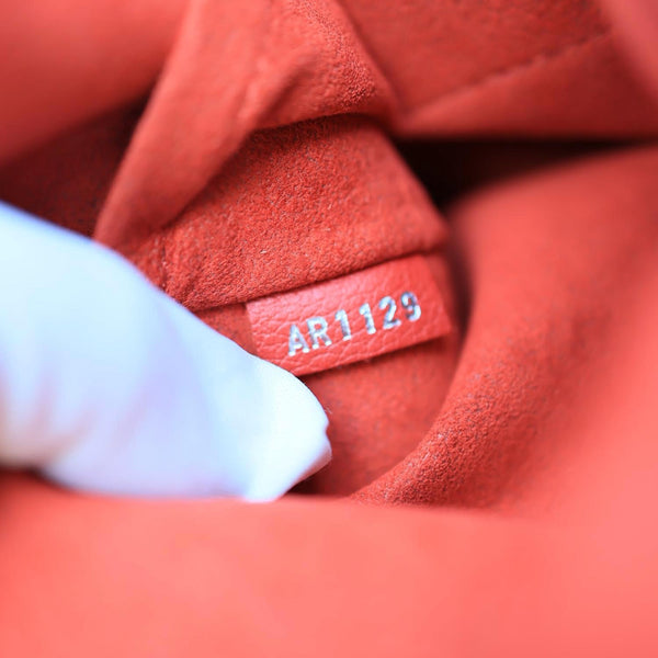 LOUIS VUITTON Lockme BB Taurillon Leather Chain Shoulder Bag Red