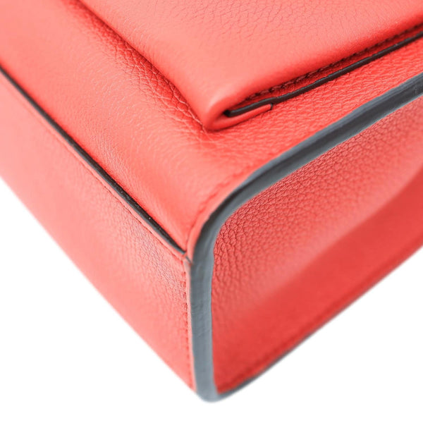 LOUIS VUITTON Lockme BB Taurillon Leather Chain Shoulder Bag Red