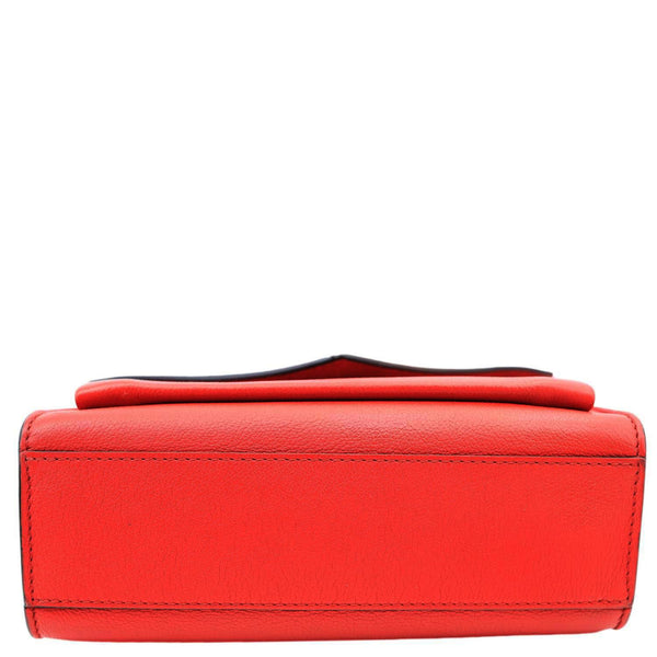 LOUIS VUITTON Lockme BB Taurillon Leather Chain Shoulder Bag Red