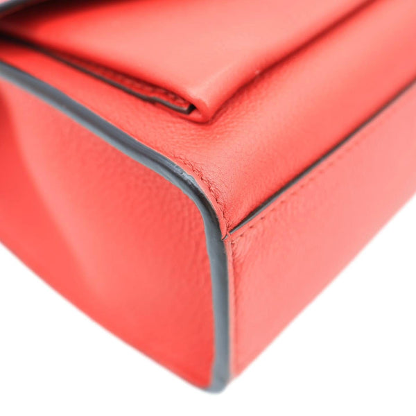 LOUIS VUITTON Lockme BB Taurillon Leather Chain Shoulder Bag Red