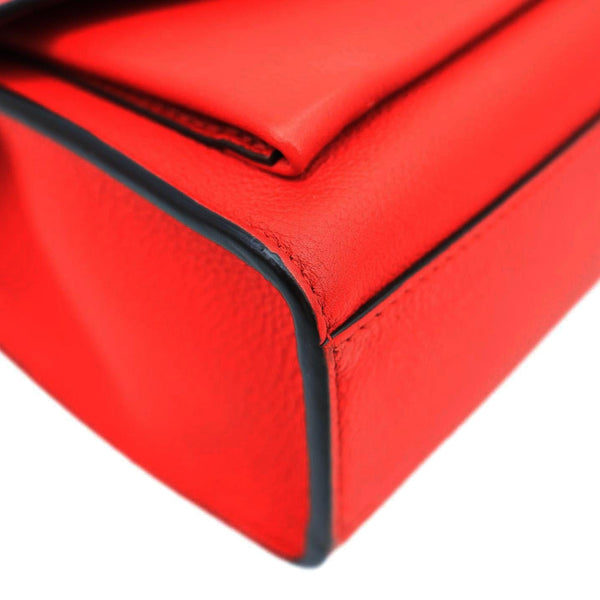 LOUIS VUITTON Lockme BB Taurillon Leather Chain Shoulder Bag Red