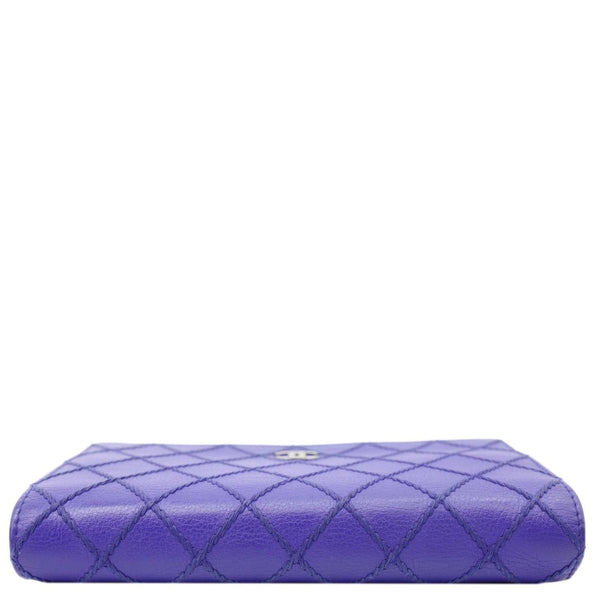 CHANEL Fancy CC Quilted Calfskin Leather Wallet On Chain Bag Royal blue