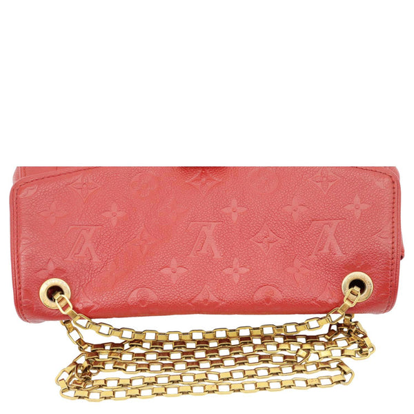 LOUIS VUITTON Saint Germain PM Monogram Empreinte Leather Shoulder Bag Cerise