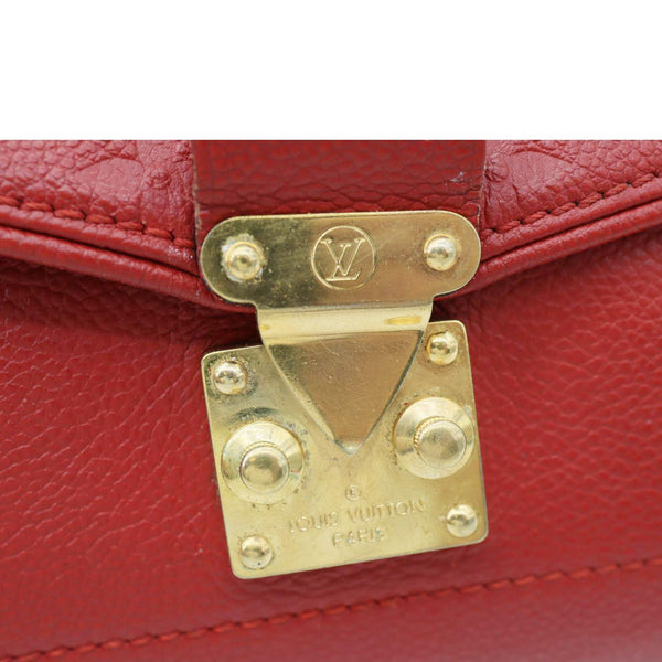 LOUIS VUITTON Saint Germain PM Monogram Empreinte Leather Shoulder Bag Cerise