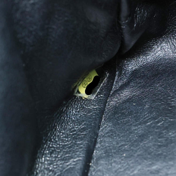 CHANEL Classic Flap Quilted Caviar Leather Shoulder Bag Black