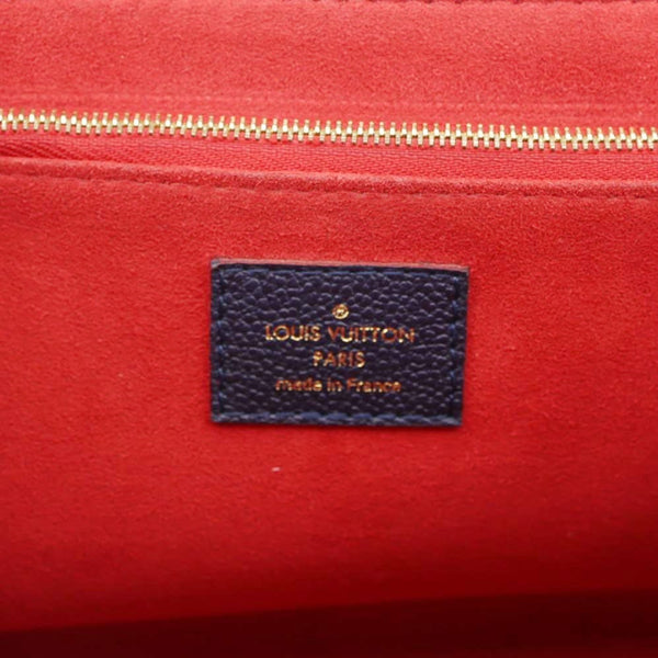 LOUIS VUITTON Vavin PM Monogram Empreinte Leather Shoulder Bag Navy Blue