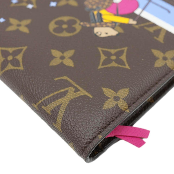 LOUIS VUITTON Weekend Christmas Animation Pochette Monogram Canvas Crossbody Bag Brown