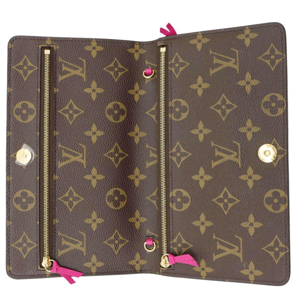 LOUIS VUITTON Weekend Christmas Animation Pochette Monogram Canvas Crossbody Bag Brown