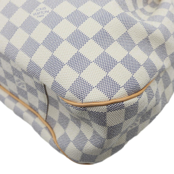 LOUIS VUITTON Evora MM Damier Azur Tote Shoulder Bag White