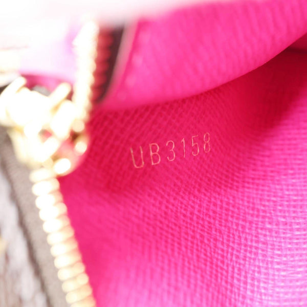 LOUIS VUITTON Weekend Christmas Animation Pochette Monogram Canvas Crossbody Bag Brown