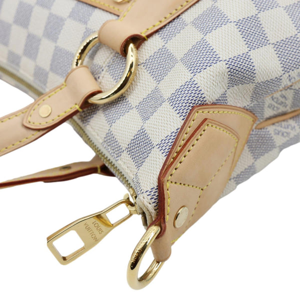 LOUIS VUITTON Evora MM Damier Azur Tote Shoulder Bag White