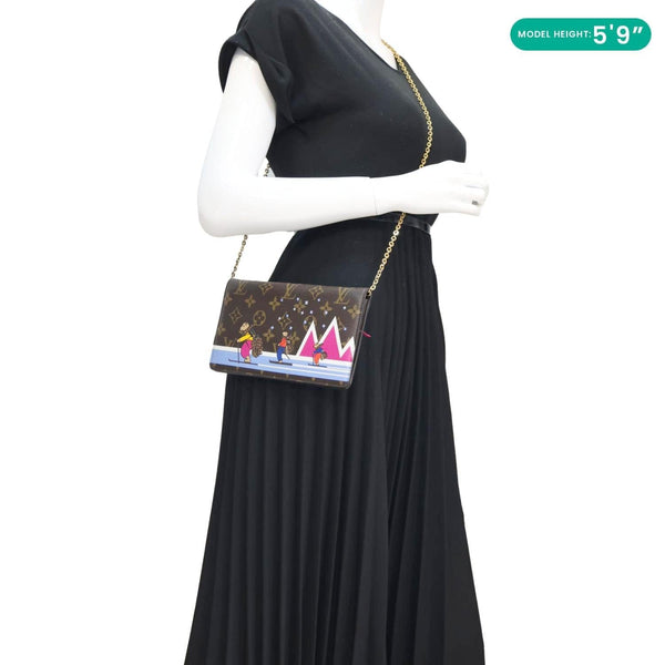 Louis Vuitton Weekend Christmas Animation Pochette Crossbody Bag - Model Carrying