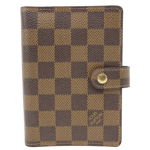 LOUIS VUITTON Agenda Damier Ebene Planner Cover Brown