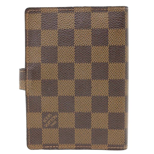 LOUIS VUITTON Agenda Damier Ebene Planner Cover Brown