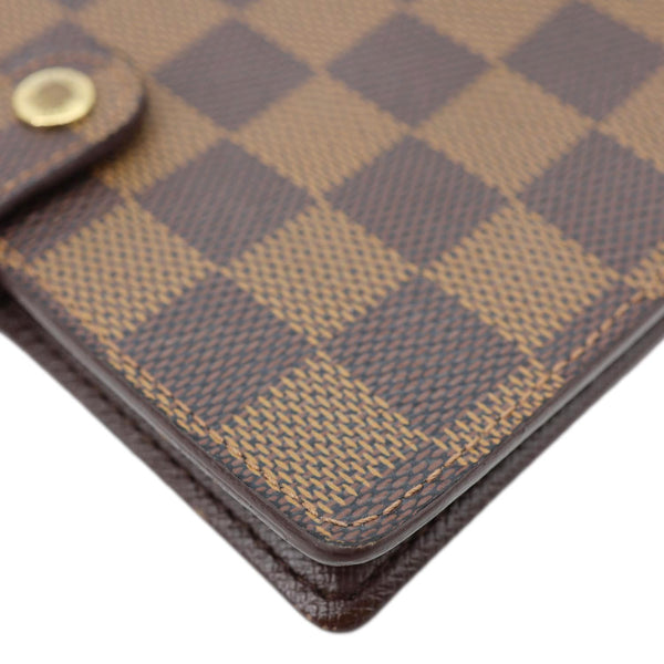 LOUIS VUITTON Agenda Damier Ebene Planner Cover Brown