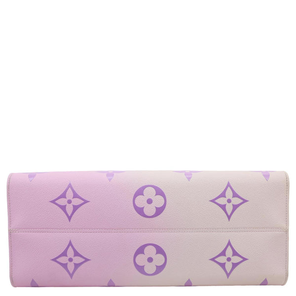 LOUIS VUITTON Onthego GM Monogram Giant Canvas Tote Bag Sunrise Pastel