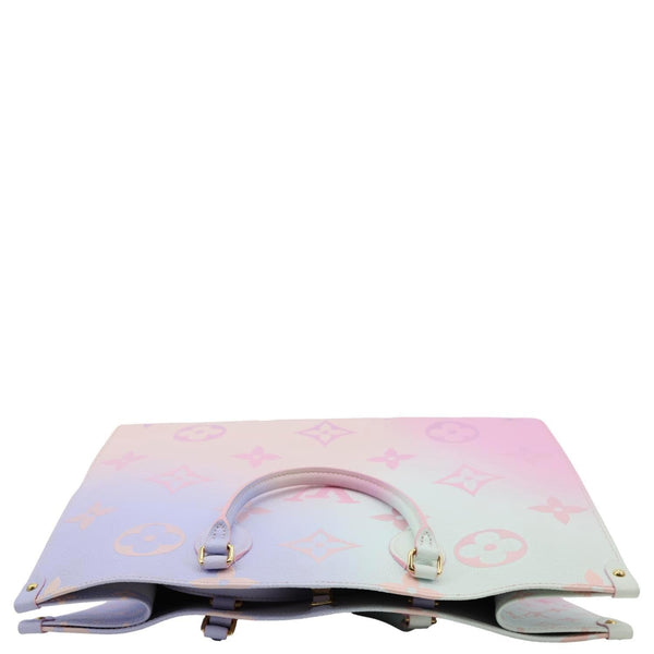 LOUIS VUITTON Onthego GM Monogram Giant Canvas Tote Bag Sunrise Pastel