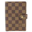 LOUIS VUITTON Agenda Damier Ebene Planner Cover Brown