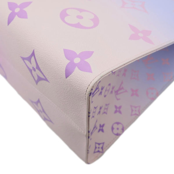 LOUIS VUITTON Onthego GM Monogram Giant Canvas Tote Bag Sunrise Pastel